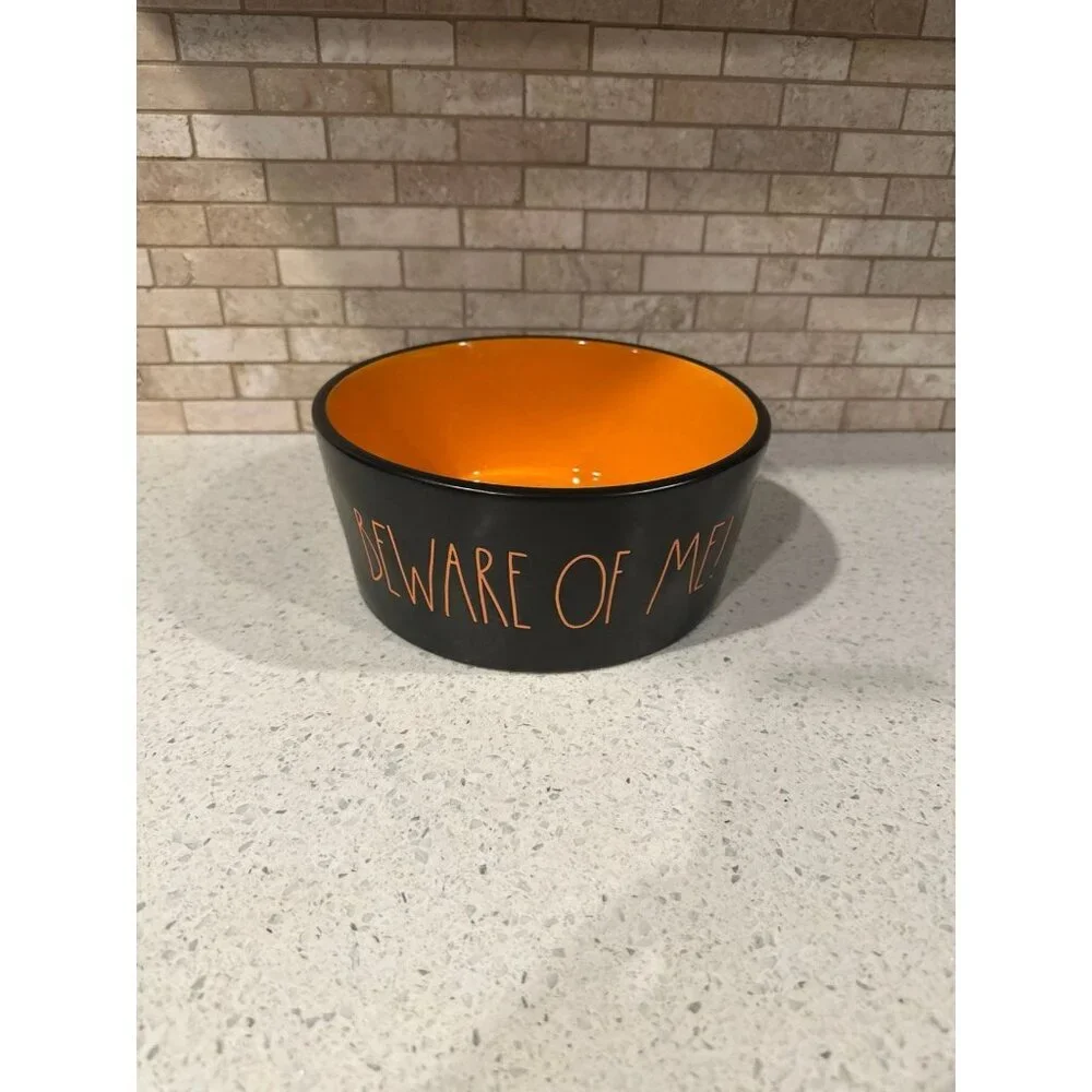 Dog Pet Bowl Rae Dunn Beware Of Me‎
